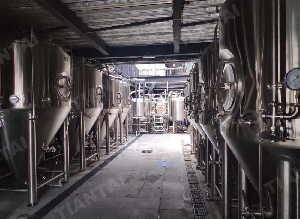 Tiantai beer brewery equipment, brewery equipment, beer fermenter, beer system, fermenter unitank